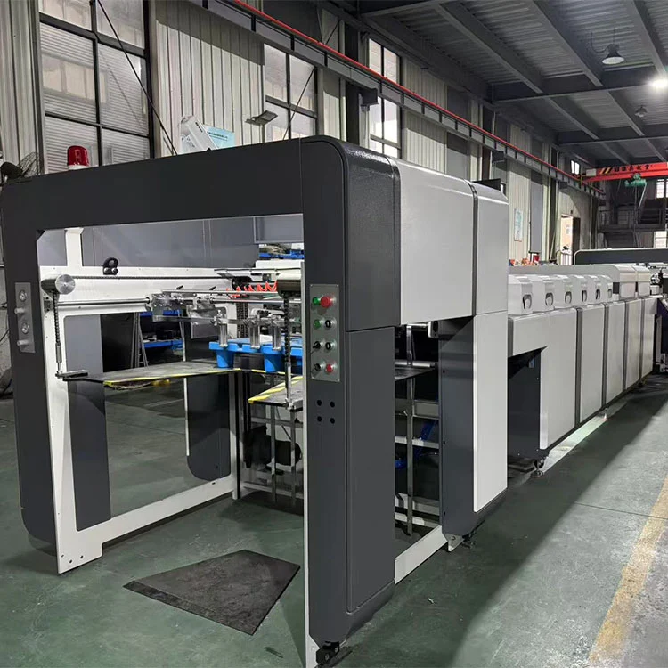 Automatic charta spissa UV Oil Varnish Machina