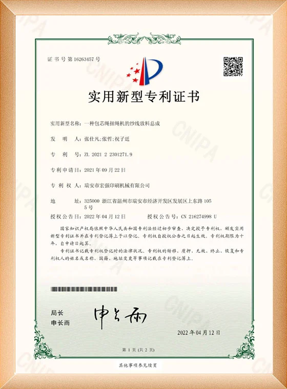 Certificates